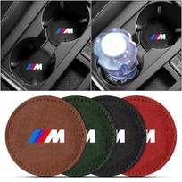 M Logotipas Automobilio Padėkliukas Vandens Puodelio Sėdynės Pagalvėlė Neslystanti Pagalvėlė BMW X6 X1 X2 X3 X4 X5 X7 E46 E39 E90 E36 E60 E34 E30 F30 E71 F10 F10 F11 F30 E34 E92 1pcs juoda