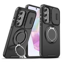 Magnetic Phone Case For Samsung Galaxy A55 A56 A36 A26 A54 A14 A35 A25 A15 A16 5G Folding Bracket Slide Camera Protection Cover Galaxy A14 juoda