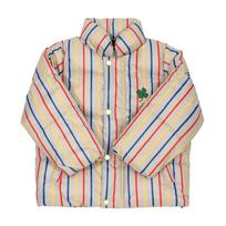 Mini Rodini Kids Jacket Clover Emb Stripe Citypuffer 2571013500 2571013500 (104/110) white