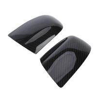 Pair Rearview Mirror Cover Carbon Fiber Style 1429849 Replacement for Ford Focus 2005‑2007