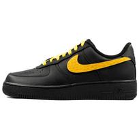 Nike Air Force 1 Gold Coast Slip Resistant Abrasion Resistant Low top Skateboard Shoes Women's Black Yellow DD8959-001(Team219-) 38.5 black