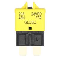 DC 28V ATC Circuit Breaker Blade Fuse Manual Reset Resettable 15 Amp for Marine Rally Automotive Boat Car Accessories Part