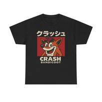 Retro Crash Bandicoot T-shirts Unisex Game T-shirts Video Game Clothing Nostalgic Gifts Player Fashion S