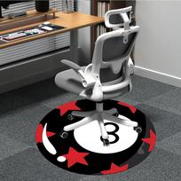 1pc Billiards Eight Ball Office Round Area Rug, Indoor Mat Suitable For Office, Under Office Chairs Bedroom Living Room Home Decor171 80cm by 80cm