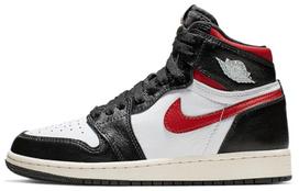Jordan 1 Retro High Black Gym Red GS 575441-061 35.5