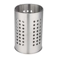 Drain Tube Cutlery Holder Organizer Drainer with Multiple Drainage Holes Stainless Steel Anti-Rust Chopstick Storage Box for Kitchen Tableware Storage sidabras