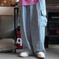 Baggy Jeans Men  Wide Denim Pants Oversize Cargo Korean Fashion Clothes Streetwear Trousers Sweatpants S
