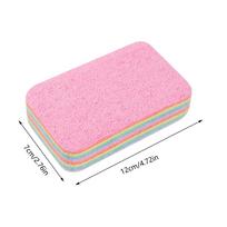 12 Layer Layer Microfiber Cleaning Sponge Cloth Absorbent Dish Towels Peelable Reusable Washing Cleaner Scrub Rags Kitchen Clean raudona