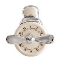 Kitchen Timer With Magnetic Attachment, Elegant Vintage 60-Minute Countdown & Audible Alarm, Countdown Timer For Cooking Office smėlis