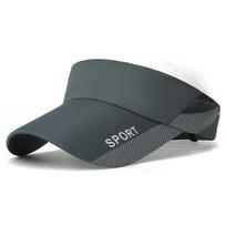 Anti-UV Sports Visor Breathable Tennis Hat Summer Beach Hat  Cycling tamsiai pilka spalva