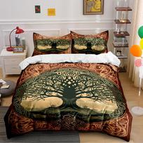 Celtic Tree of Life Pattern Bedding Set Bedding set (1 duvet cover, 2 pillowcases, duvet not included) 135x200cm