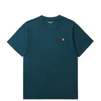 Carhartt WIP Embroidered Logo Print Crew Neck Short Sleeve T-Shirt Men tops Green I029956-2M1-XX S