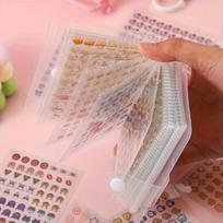 Mini mielas lipdukų rinkinys su laikymo knygele, įvairūs gražūs raštai, puikiai tinka „pasidaryk pats“ žurnalams ir scrapbookingui 800 Stickers balta