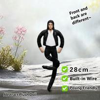 MJ Lėlė Pliušinė Anime Michael Jackson Cosplay Rekvizitas pliušinė Kimštas figūrėlės Lėlės Kambario dekoracija Abstrakčios sąnarių judesio priemonės Dovana auksas