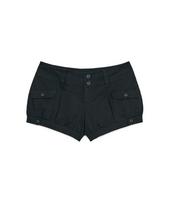 Hug Your Skin Pumpkin Flap Shorts (Black) Black/S
