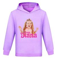 Kids Diana and Roma Show Clothes Hoody Sweatshirt Baby Girls Cartoon Toddler Boys Pullover Outerwear Children Casual Sweater 110