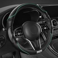 Men's Carbon Fiber Sport Steering Wheel Cover: Anti-slip, Breathable, All-Season, Universal, High-End. 36cm D