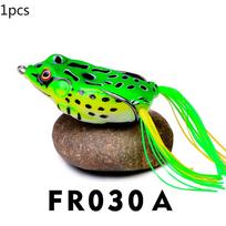 Varlių masalas Minkšto vamzdelio masalas Plastikinis žūklės masalas su žvejybos kabliukais Topwater Ray Frog Dirbtinis 3D Eyes Žvejybos masalas Žuvies rinkinys 5G green
