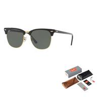 RayBan Minimalist Semi-Frame Square Sunglasses Unisex 55 juoda