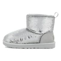 UGG Classic Mini Boot Mirror Ball Silver (Womens) Women Sneakers 1151291-SLVR 37 white