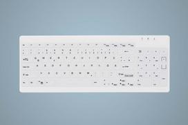 Kompiuterio klaviatūra Cherry Cherry Active KEY MTA AK-C7012 laidinė Vokiečių išdėstymas IP68 White | AK-C7012F-UVS-W/GE | 7061114386346