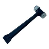 Double Face Tap Rubber Hammer Multifunctional Glazing Window Beads Hammer with Crowbars Rubber Mallets Hammer Hand Tool juoda