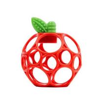 Oball Apple Sensory Teether - Easy-Grip Teether Toy red