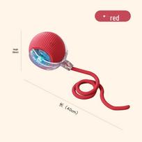 Smart Cat Ball: Automatic Self-Entertaining Rolling Toy for Kittens red