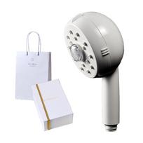 Mirable Sara Shower Ultra Fine Water Mist Water Flow with Shopping [Official Store] Head, Bubble, Saving, (Pearl White, Bag)