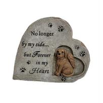 Šunų memorialinis akmeninis dervos šuniukas antkapis sodas naminių gyvūnėlių antkapis lauke paminklinis akmuo gyvūno praradimo dovana šunų savininkams Little Dog gray