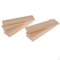 10 Pack wood Sheets (150mm) Long x (40mm) Wide - (6mm) Thickness For DIY model building,