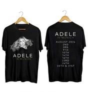 Adele In Munich August 2024 Music Tour Black T-Shirt Gift Fans Unisex T-Shirt Graphic Tee XXL