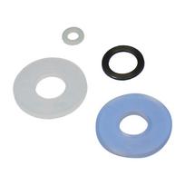 Round Nylon Hole Gasket - Transparent Silicone Pad Rubber Gasket (Customizable) WR-052.501 white