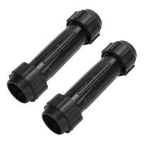 Kayak Paddle Connector 2PCS Plastic Oars Shaft Connectors for Inflatable Boat Stand UP Paddle black