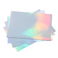 22 lapai A4 formato spausdinamo holografinio lipduko popieriaus, atsparaus vandeniui, skirtas rašaliniam spausdintuvui, holografinis lipnus popierius white