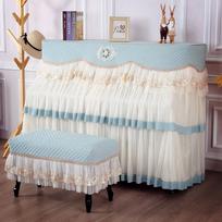 Full Pack Thickened Lace Piano Cover European Minimalist and Practical Piano Case Korean Style Rural Dustproof Qin Drape 58x38cm 1piece