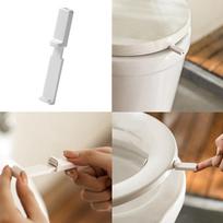 Nešiojami plastikiniai tualeto sėdynės keltuvai vonios kambario priedai Closestool sėdynės užvalkalo rankena Tualeto dangčio žiedo pakėlimo WC priedai beige