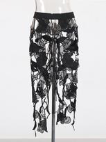 2026 Spring French Lace Maxi Skirt: High-End Waist-Cinched Slimming Design for Women One Size juoda