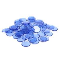 50 vnt. Plastikiniai pokerio žetonai Kazino Bingo žymekliai linksmiems šeimos klubo karnavalo Bingo žaidimo reikmenys Priedai 1,5 cm 5 spalvos
