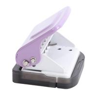 6 Hole Puncher Compact Paper Punch for 20 26 30 Holes Loose Leaf Notebook Planner white