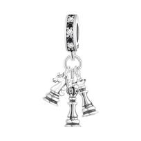 Copper Chess Pendants Bracelets Decoration Charm Fits Bangle For Women Jewellery Party Bead Beautiful Gift DoItYourself Accessory
