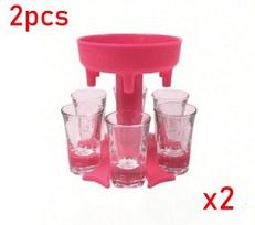Wine Dispenser with Shot Glass Holder-Creative Beverage Funnel for Party Decoration,Halloween Christmas Themed Serving Tool