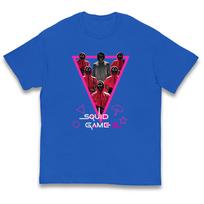 Squid Game Guards And Front Man kids T Shirt 130 black