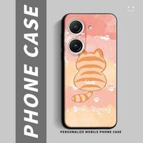 For Asus Zenfone 9 (AI2202) Case Cartoon Cute Cat Flower Shockproof Silicone Soft Phone Case For Zenfone 10 (AI2302) Back Cover Zenfone 10 white