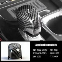 Carbon Fiber Car Gear Lever Cover Gearbox Shift Stick Trim For Lexus F SPORT ES RX NX LS UX LM LX GX LC RZ IS CT GS RC HS SC LBX