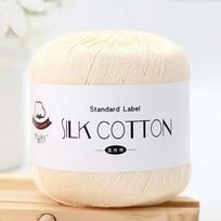 Milk Yarn 50g/PC Silk Lace Cotton Soft DIY Cotton Milk Yarn Hand-Knitted Yarn