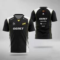 CS2 E-sporto komandos uniforma Džersis CS:GO Profesionalios lygos treniruočių uniforma S1mple Aleksib gerbėjų dovana individualūs marškinėliai M black