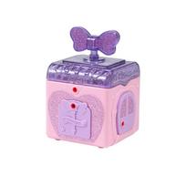 Princess Girl Girls Jewelry Box With Lock Key Girl's Jewelry Toys Treasure Chest Toy  Kids Toy rožinė