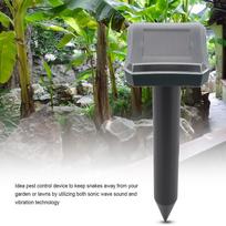 2PCS Ultrasonic Solar Snake Mouse Pest Rodent Repeller Anti Mosquito Garden Yard gray