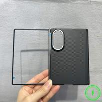 600D Kevlar Carbon Fiber Texture Magnetic Case for Samsung Galaxy Z Fold 8 Hinge Protection for MagSafe Wireless Charging Cover Galaxy Z Fold 8